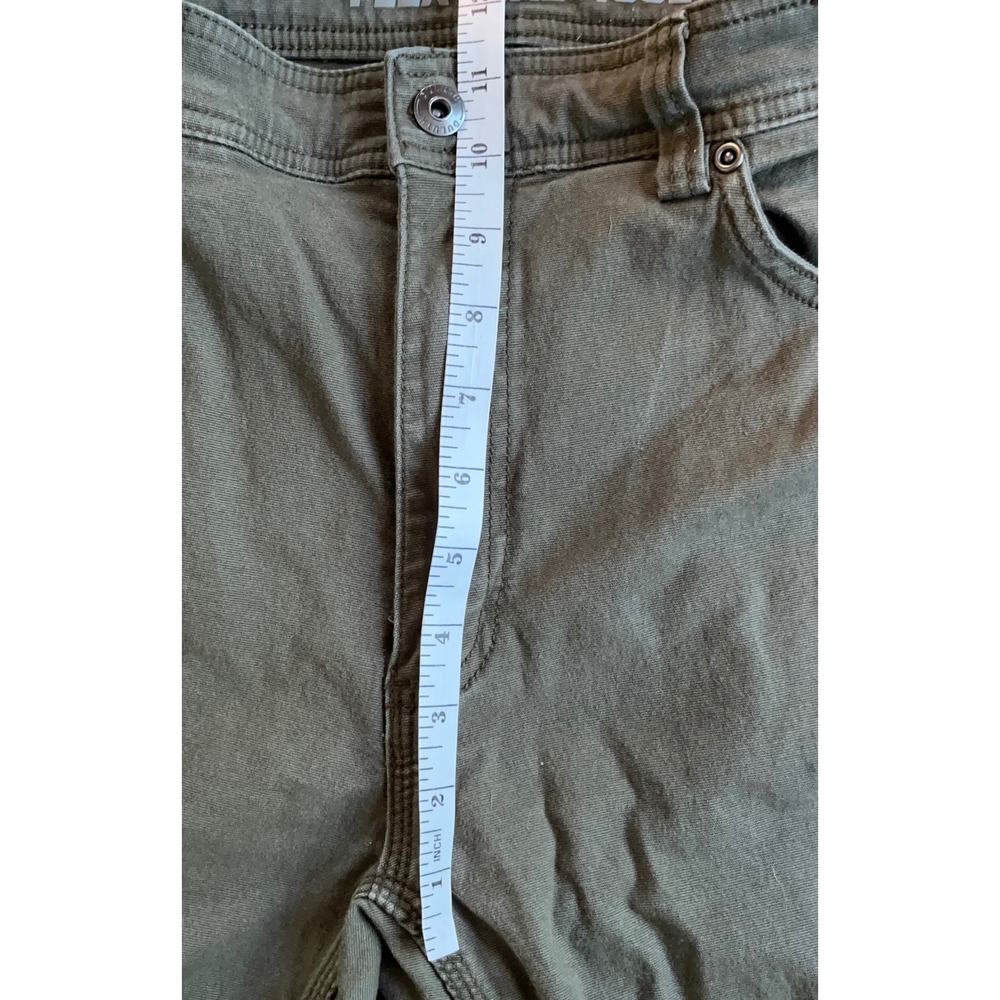 Duluth Trading Co Flex Fire Hose Relaxed Fit Pants Mens 36x34 Olive Green Work - Picture 7 of 13